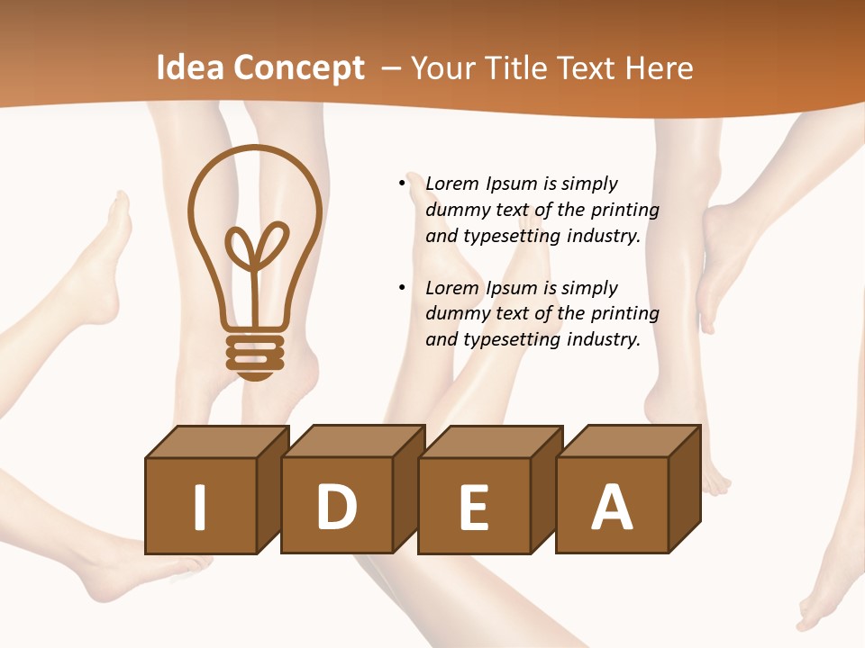 Tiptoe Healthy Healthcare PowerPoint Template