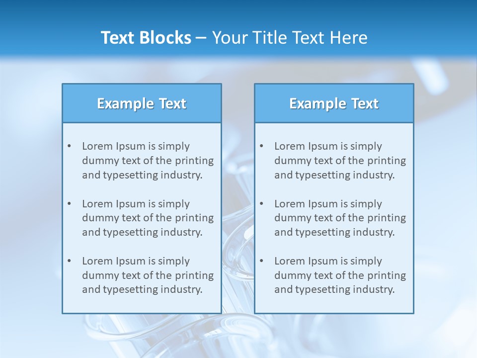 Chemical Biochemistry Tubing PowerPoint Template