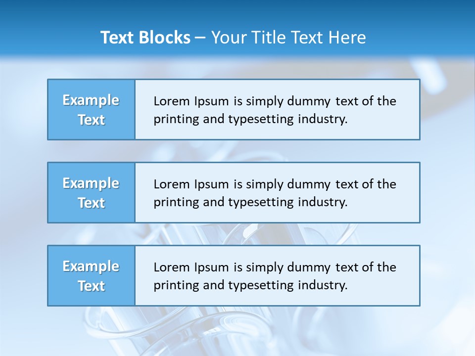 Chemical Biochemistry Tubing PowerPoint Template