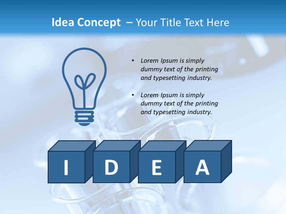 Chemical Biochemistry Tubing PowerPoint Template
