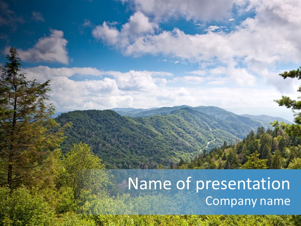 Tranquil Landscape National PowerPoint Template