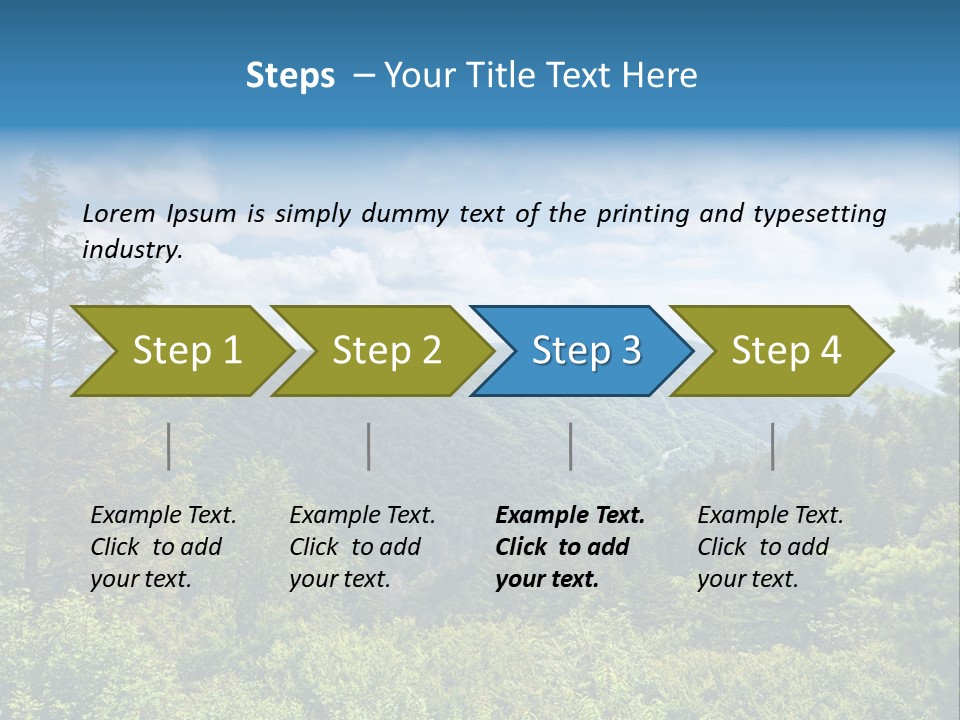 Tranquil Landscape National PowerPoint Template