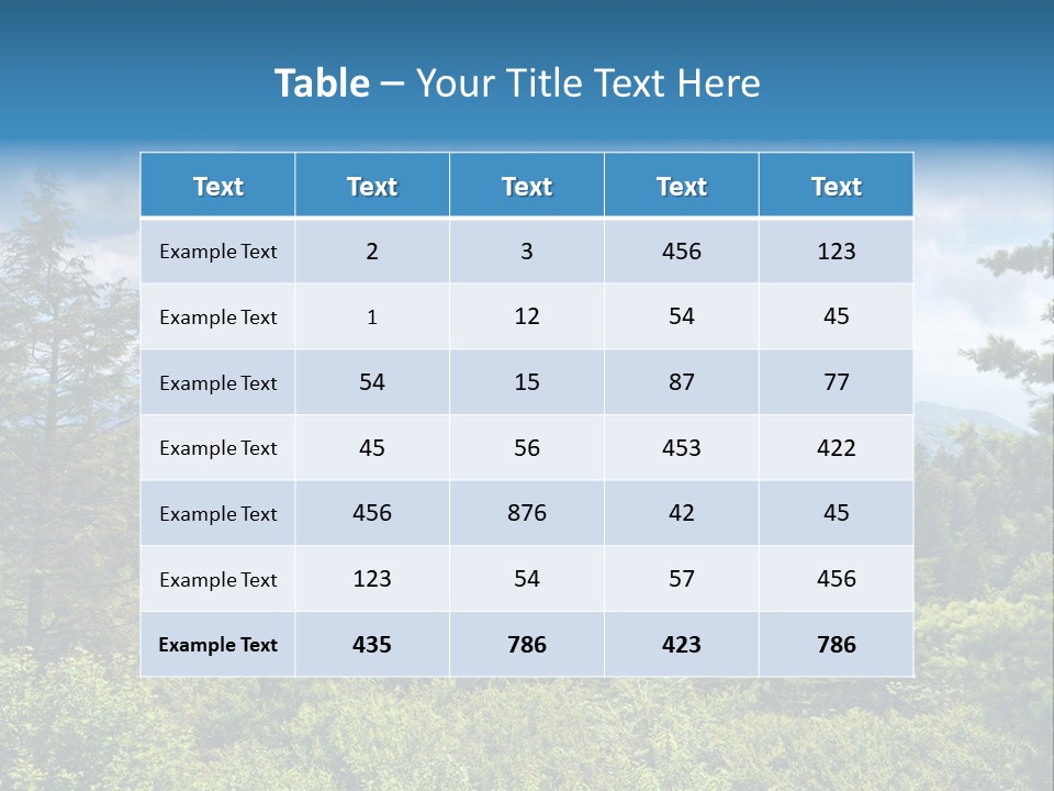 Tranquil Landscape National PowerPoint Template