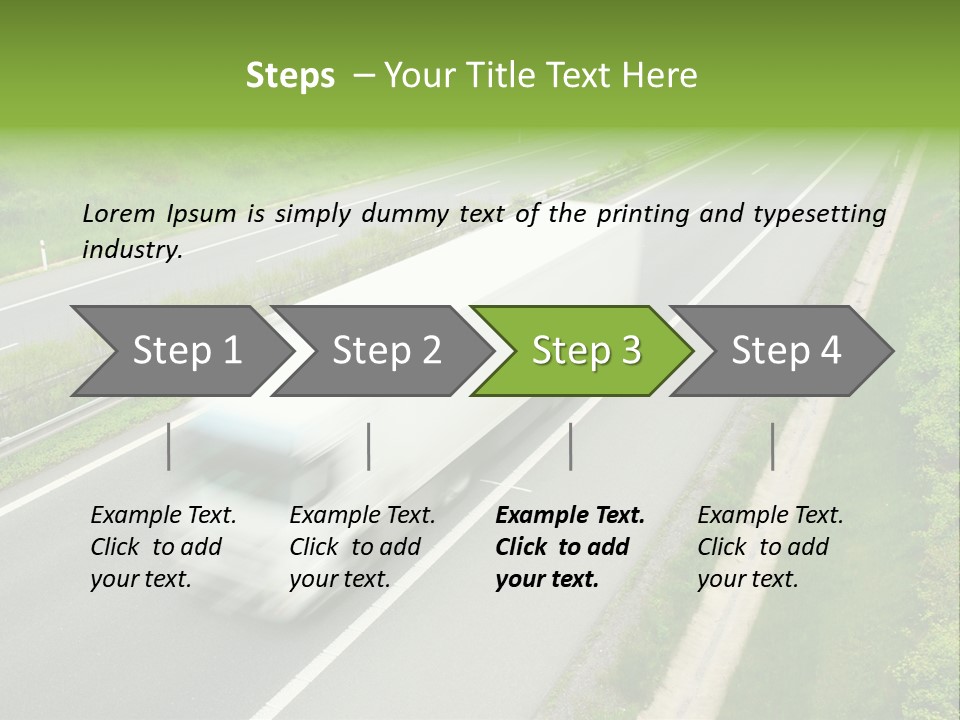 Delivery Traffic Economy PowerPoint Template