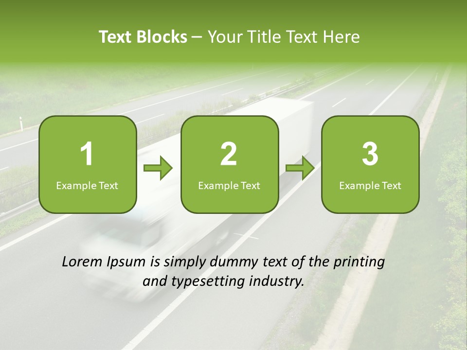 Delivery Traffic Economy PowerPoint Template