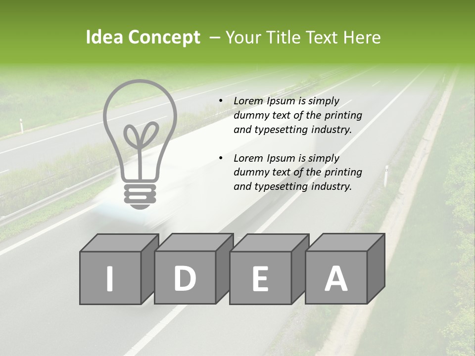 Delivery Traffic Economy PowerPoint Template