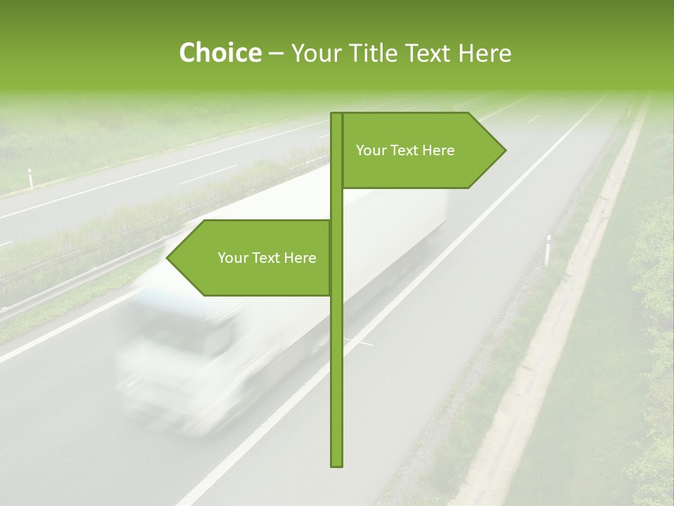 Delivery Traffic Economy PowerPoint Template