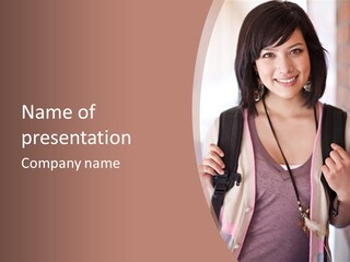 Race Adolescence Lady PowerPoint Template