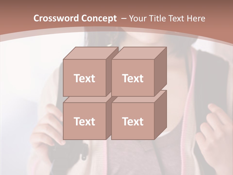 Race Adolescence Lady PowerPoint Template