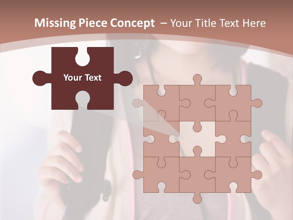 Race Adolescence Lady PowerPoint Template