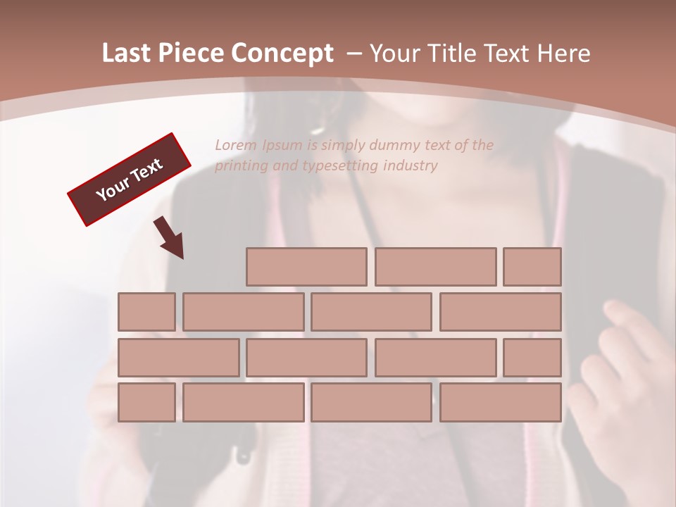 Race Adolescence Lady PowerPoint Template