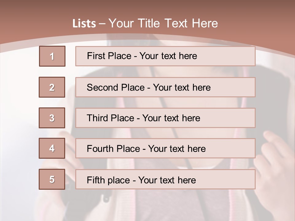Race Adolescence Lady PowerPoint Template