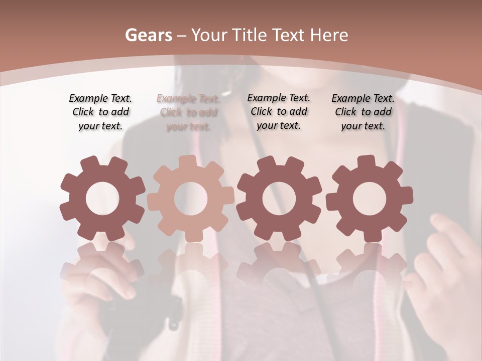 Race Adolescence Lady PowerPoint Template