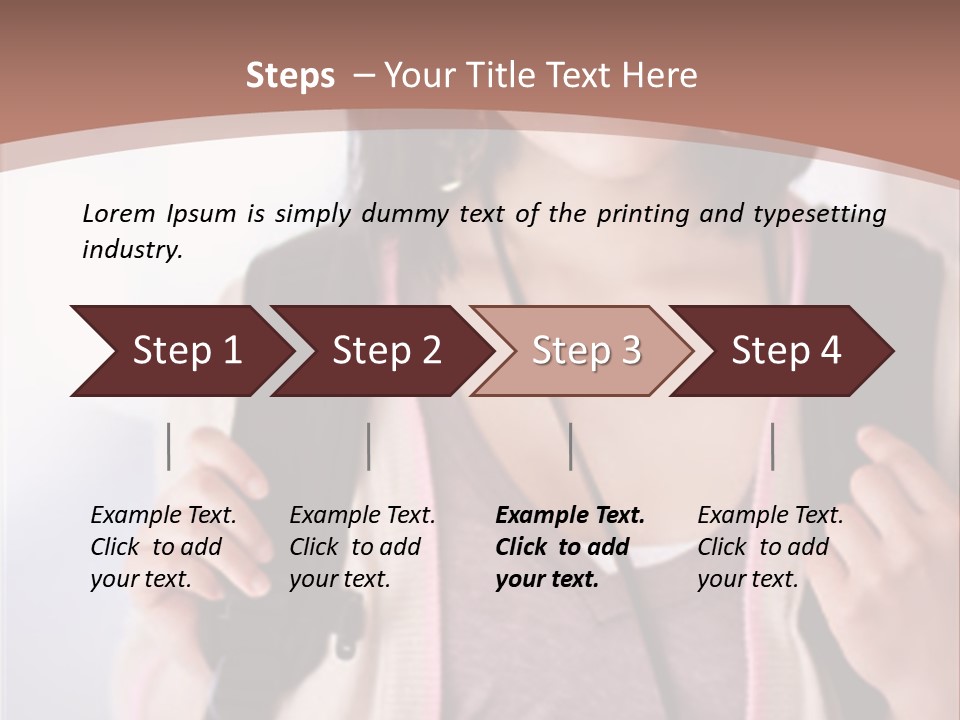 Race Adolescence Lady PowerPoint Template