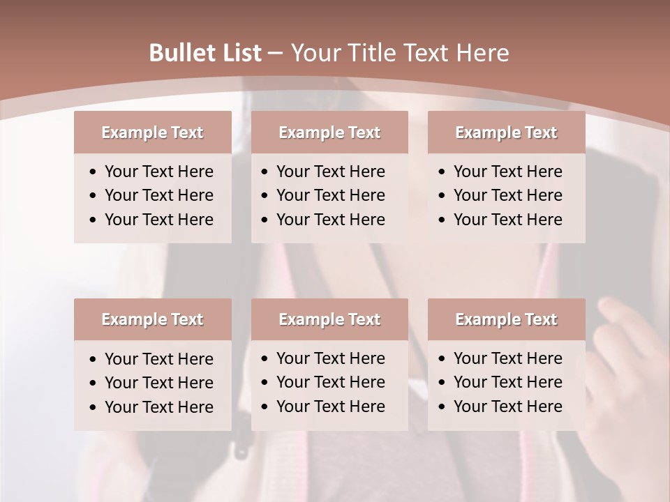 Race Adolescence Lady PowerPoint Template