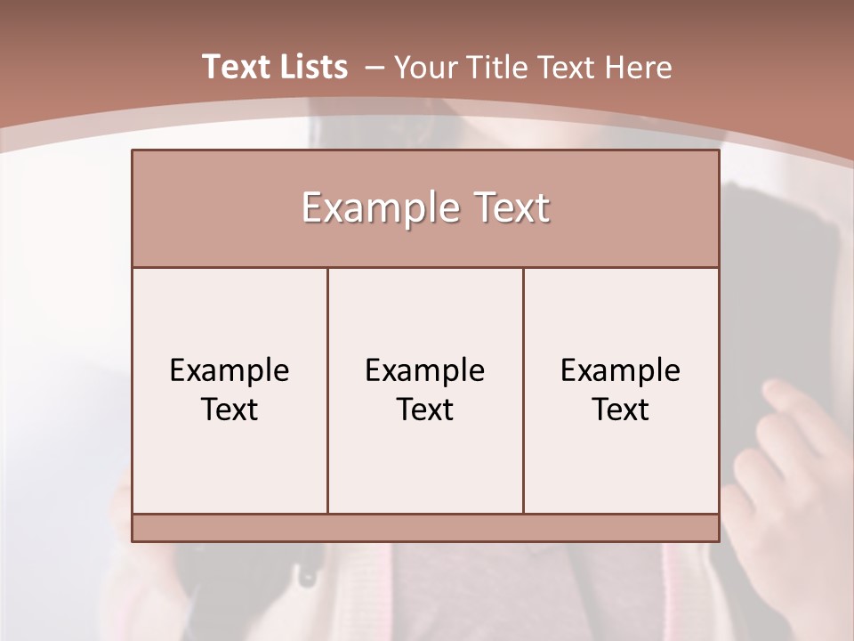 Race Adolescence Lady PowerPoint Template