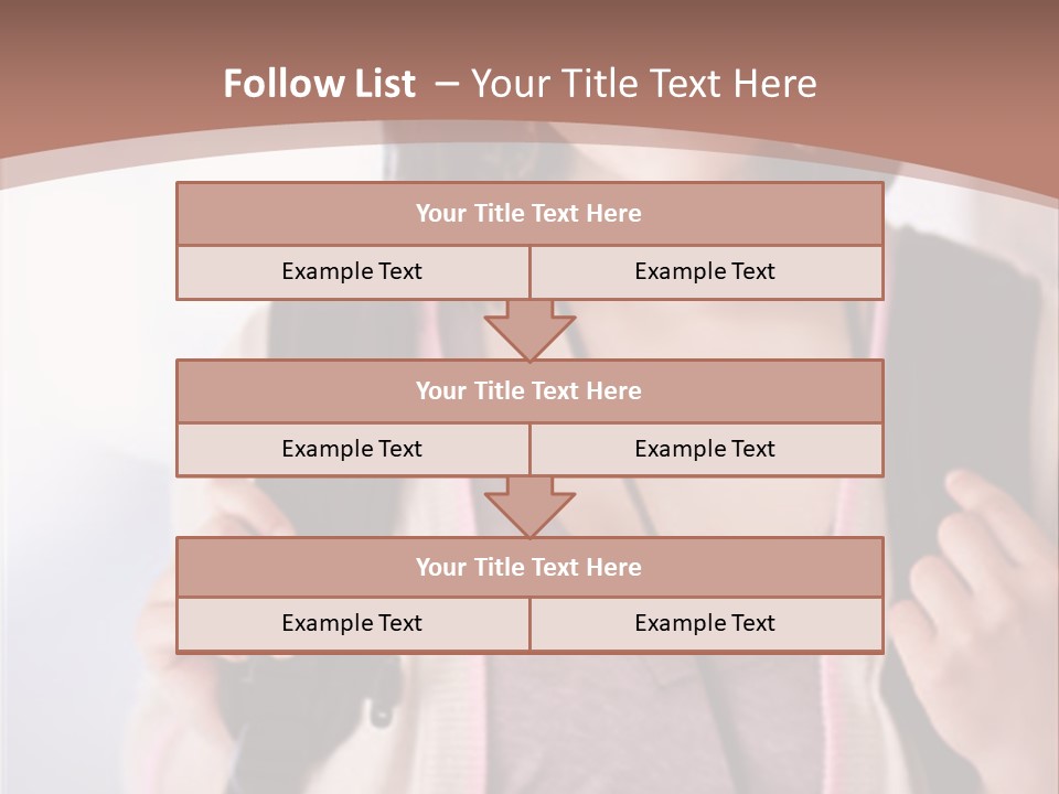 Race Adolescence Lady PowerPoint Template