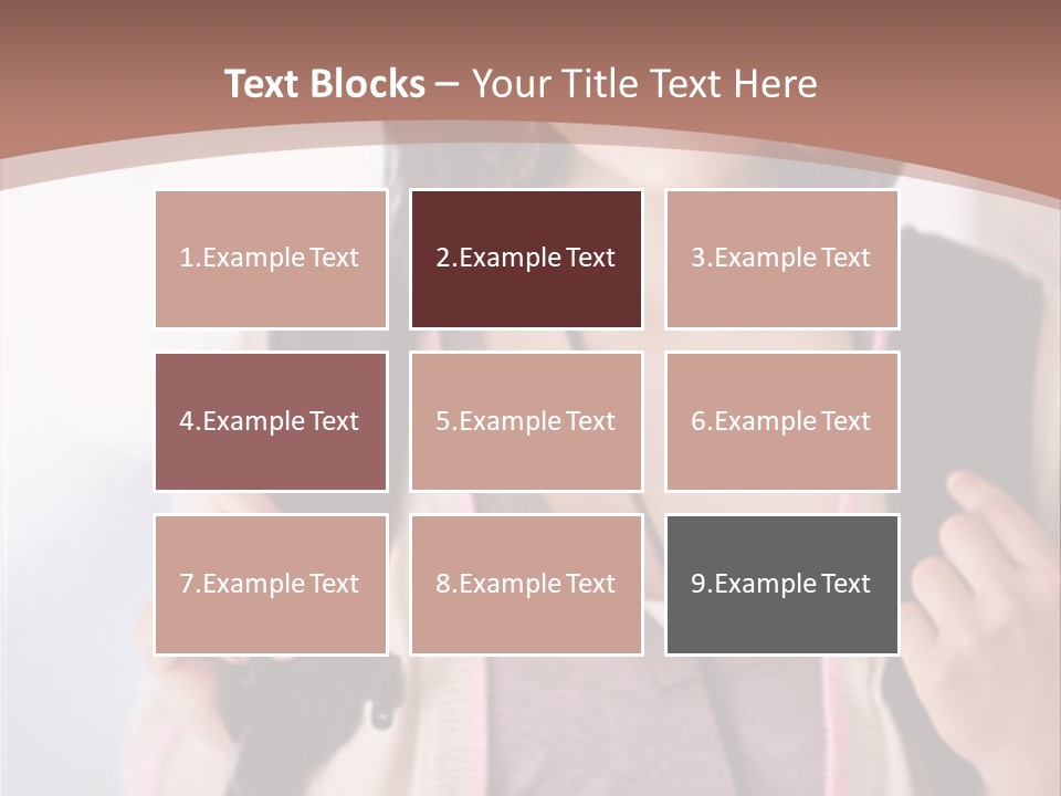 Race Adolescence Lady PowerPoint Template