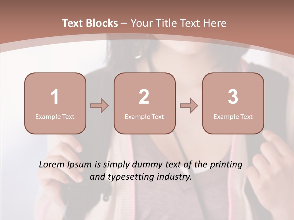 Race Adolescence Lady PowerPoint Template