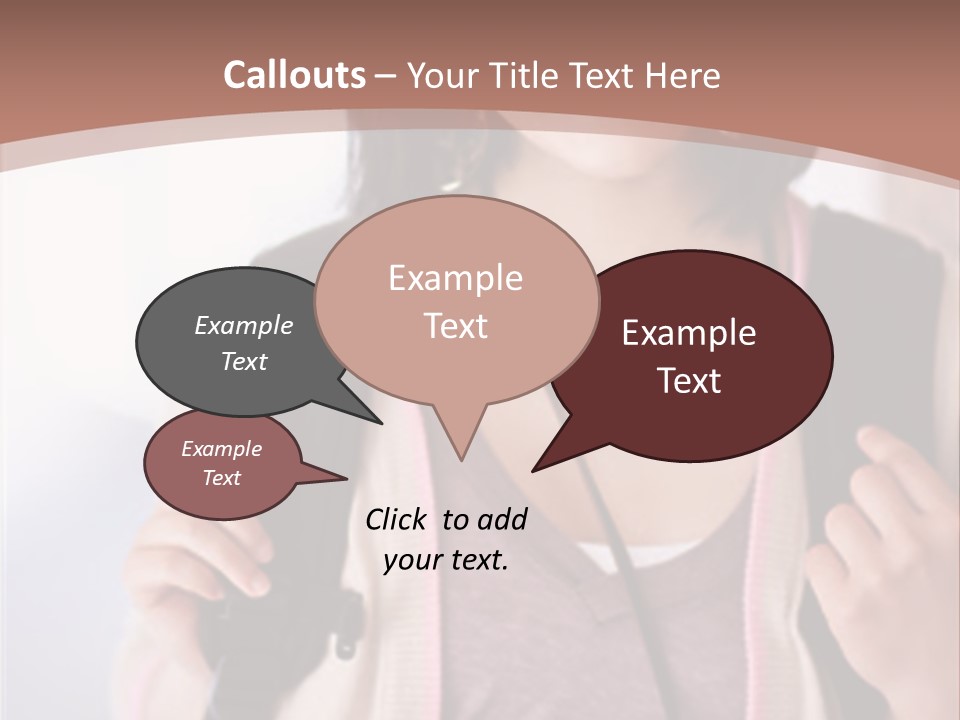 Race Adolescence Lady PowerPoint Template