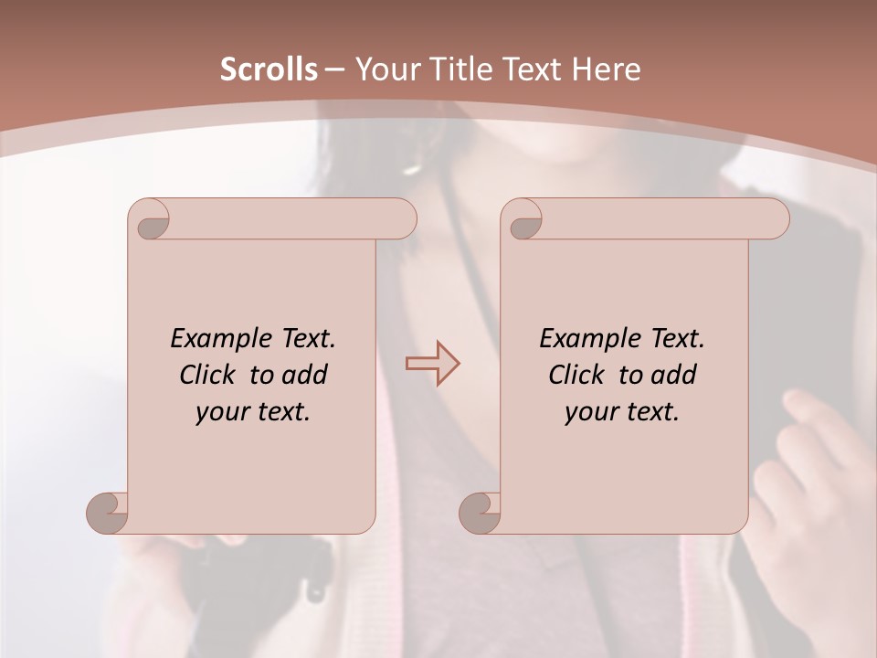 Race Adolescence Lady PowerPoint Template
