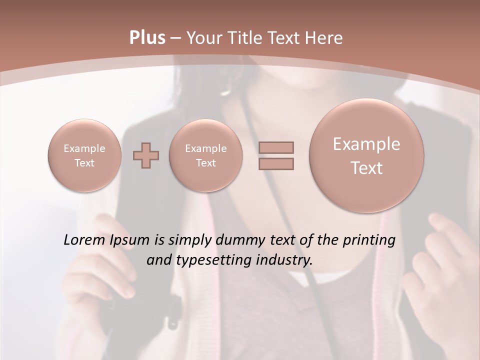 Race Adolescence Lady PowerPoint Template