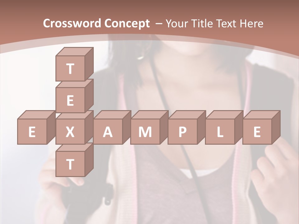 Race Adolescence Lady PowerPoint Template