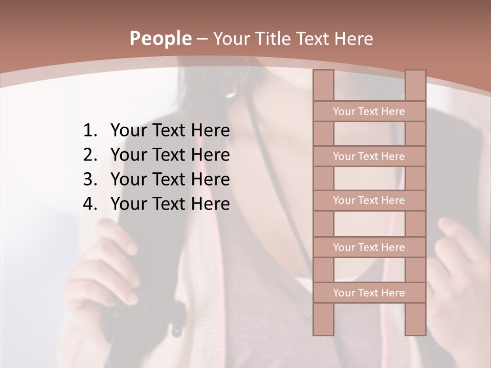 Race Adolescence Lady PowerPoint Template