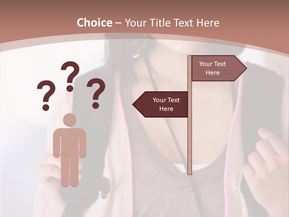 Race Adolescence Lady PowerPoint Template