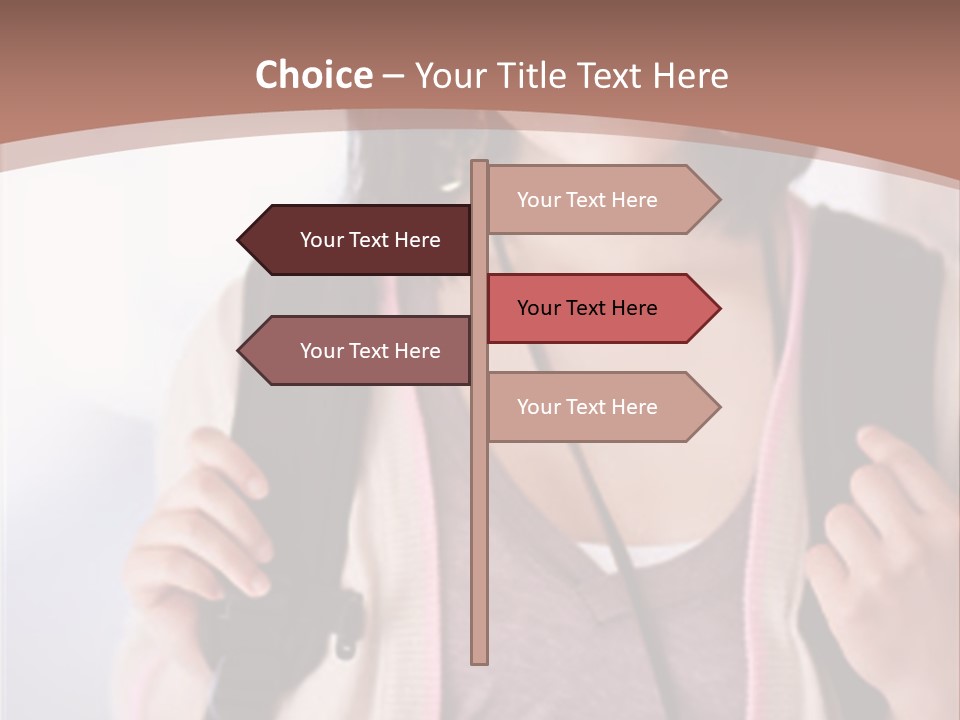 Race Adolescence Lady PowerPoint Template