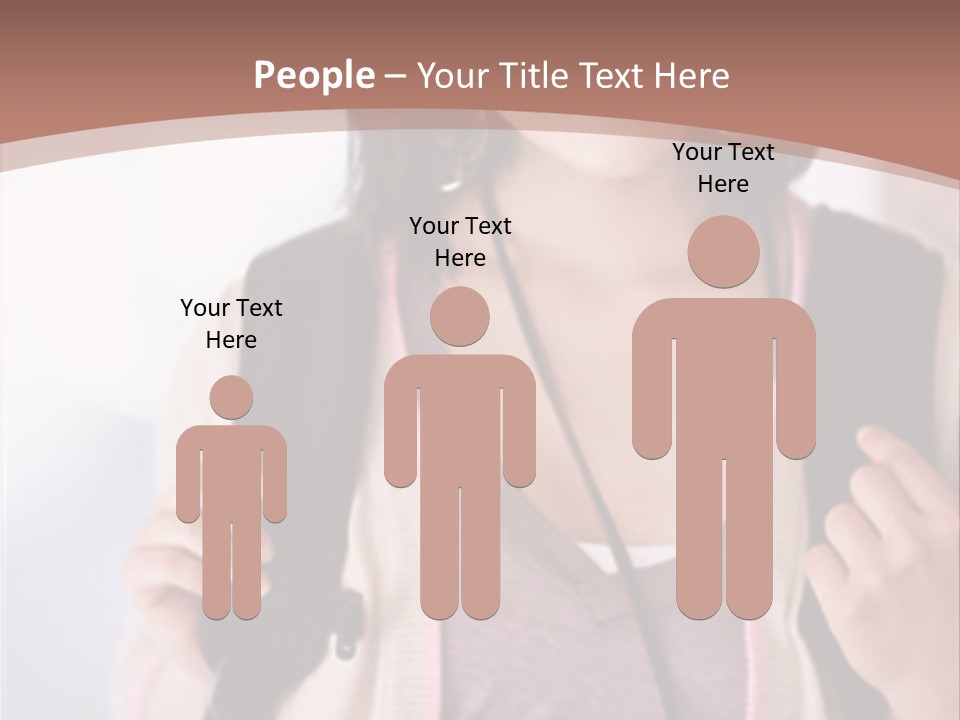 Race Adolescence Lady PowerPoint Template