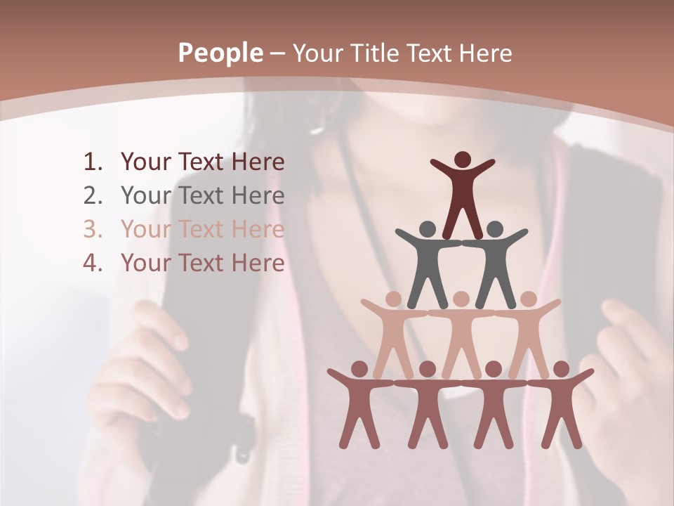 Race Adolescence Lady PowerPoint Template