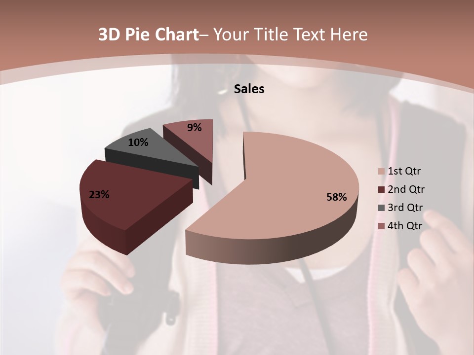 Race Adolescence Lady PowerPoint Template