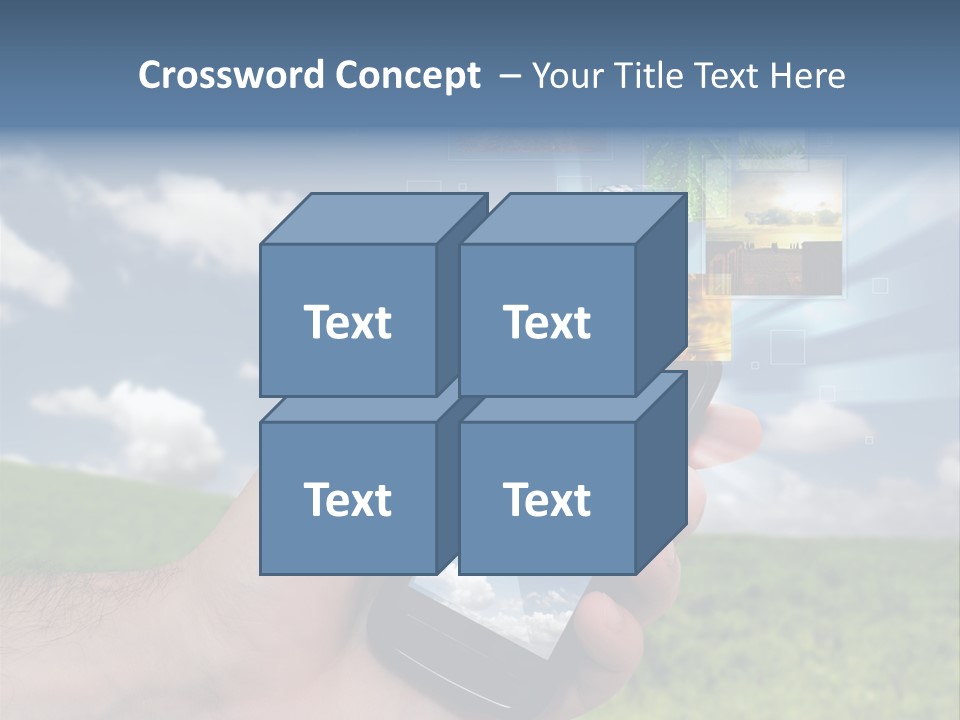 Sky Wireless Screen PowerPoint Template