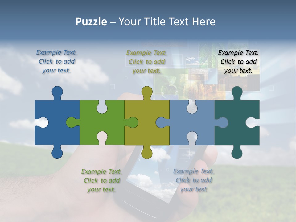 Sky Wireless Screen PowerPoint Template