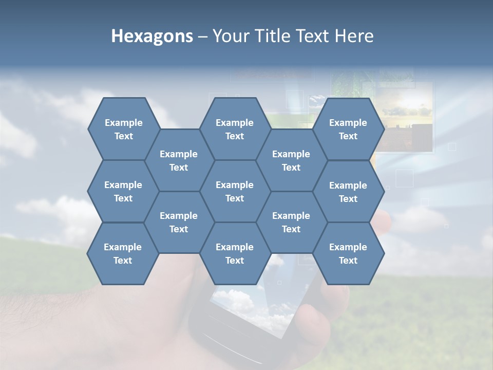 Sky Wireless Screen PowerPoint Template