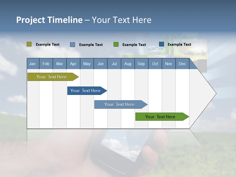 Sky Wireless Screen PowerPoint Template