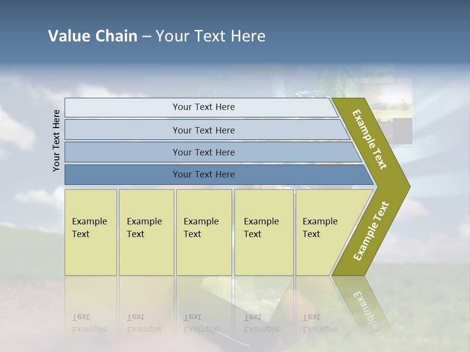 Sky Wireless Screen PowerPoint Template