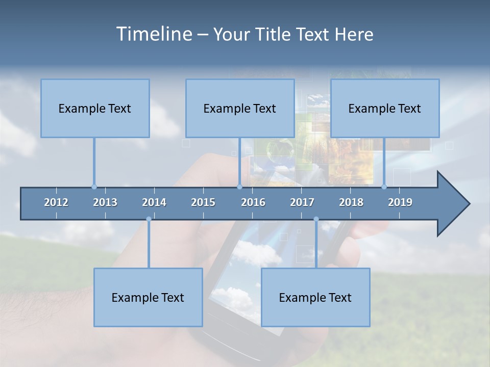 Sky Wireless Screen PowerPoint Template