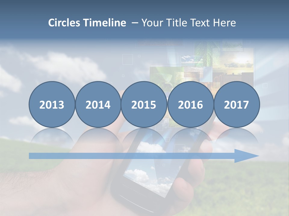 Sky Wireless Screen PowerPoint Template