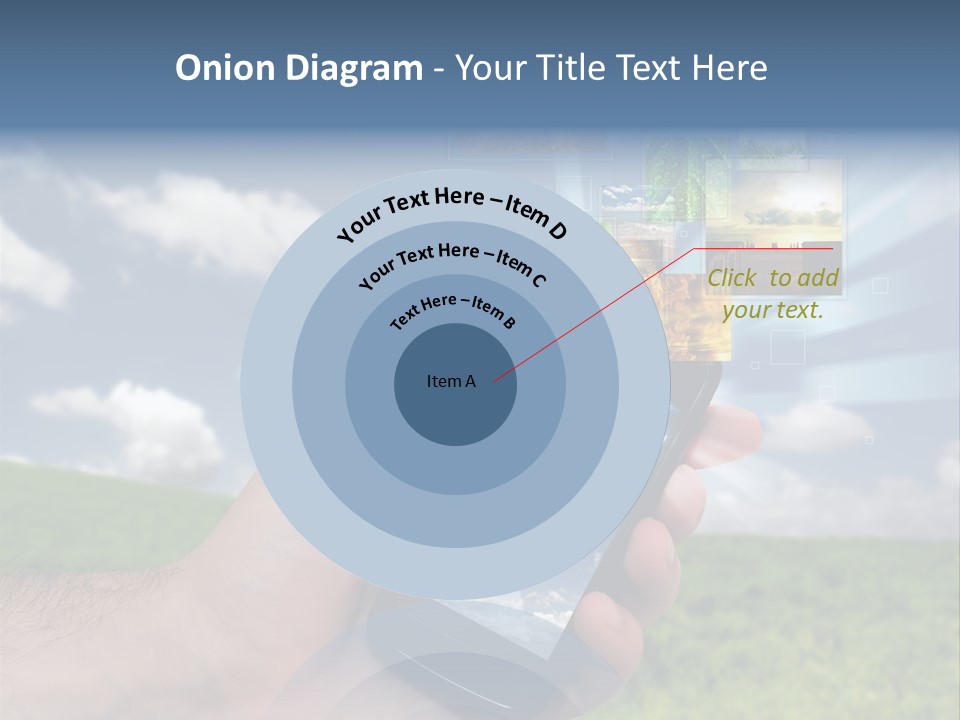 Sky Wireless Screen PowerPoint Template