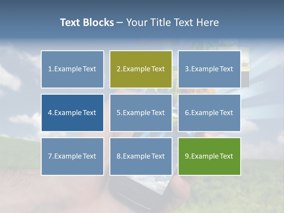 Sky Wireless Screen PowerPoint Template