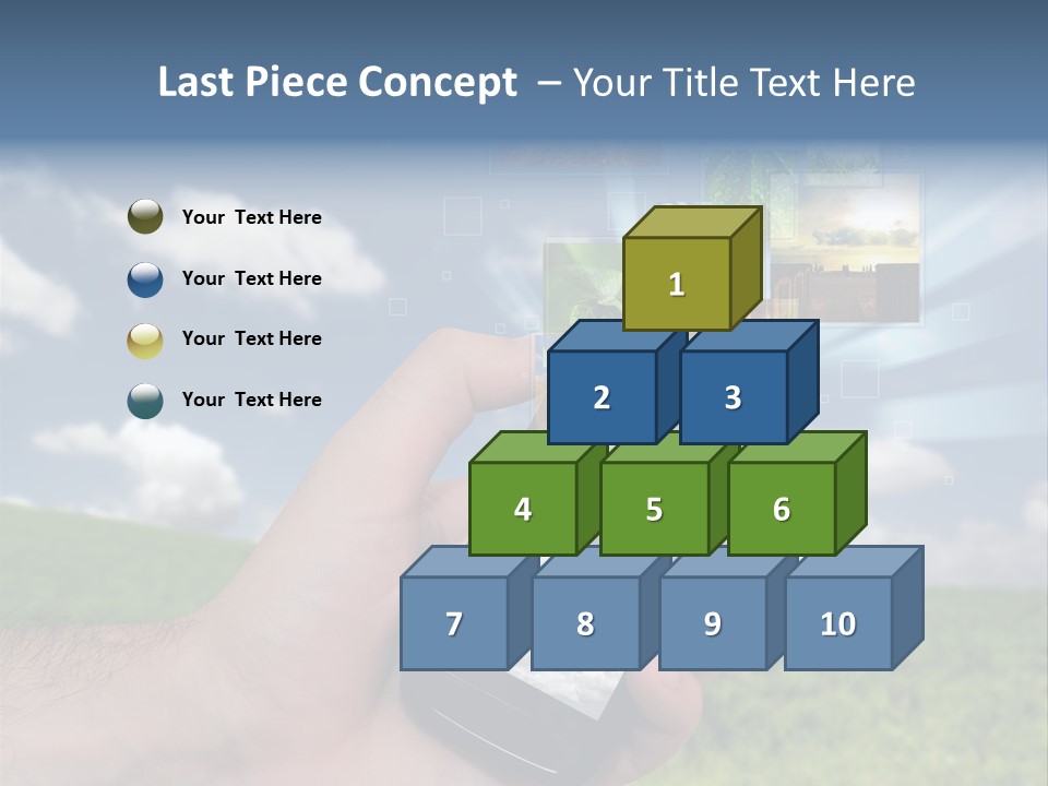 Sky Wireless Screen PowerPoint Template