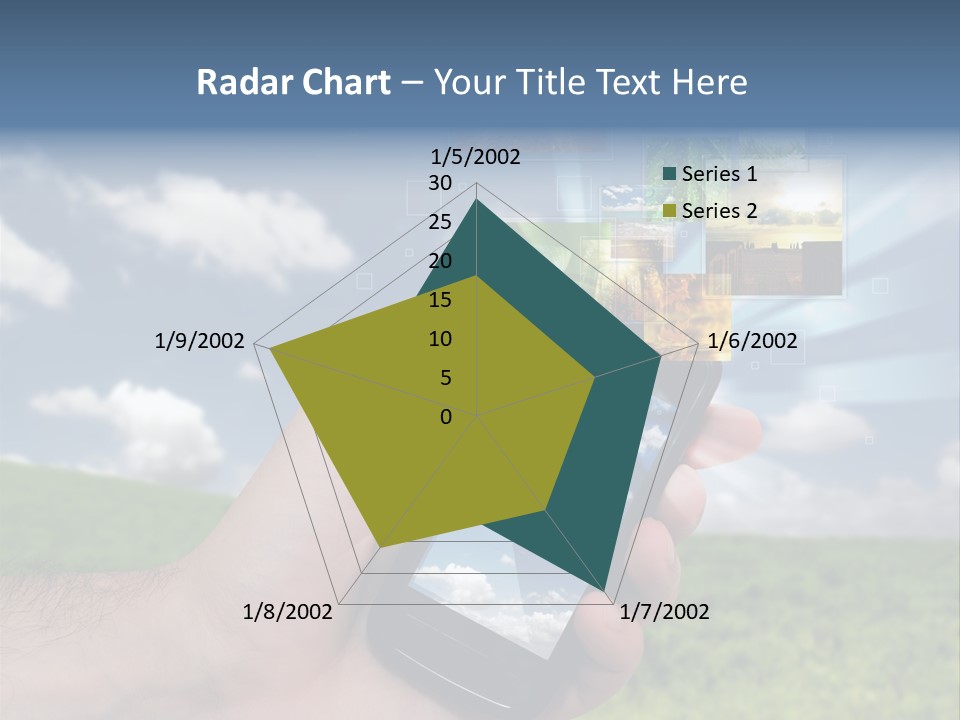 Sky Wireless Screen PowerPoint Template