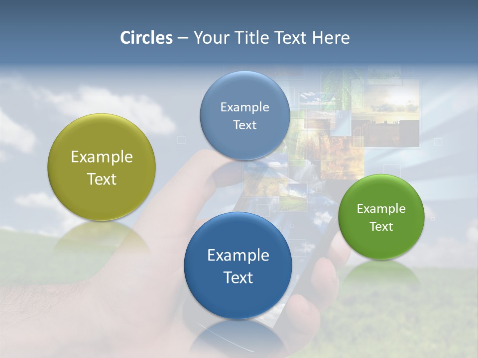 Sky Wireless Screen PowerPoint Template