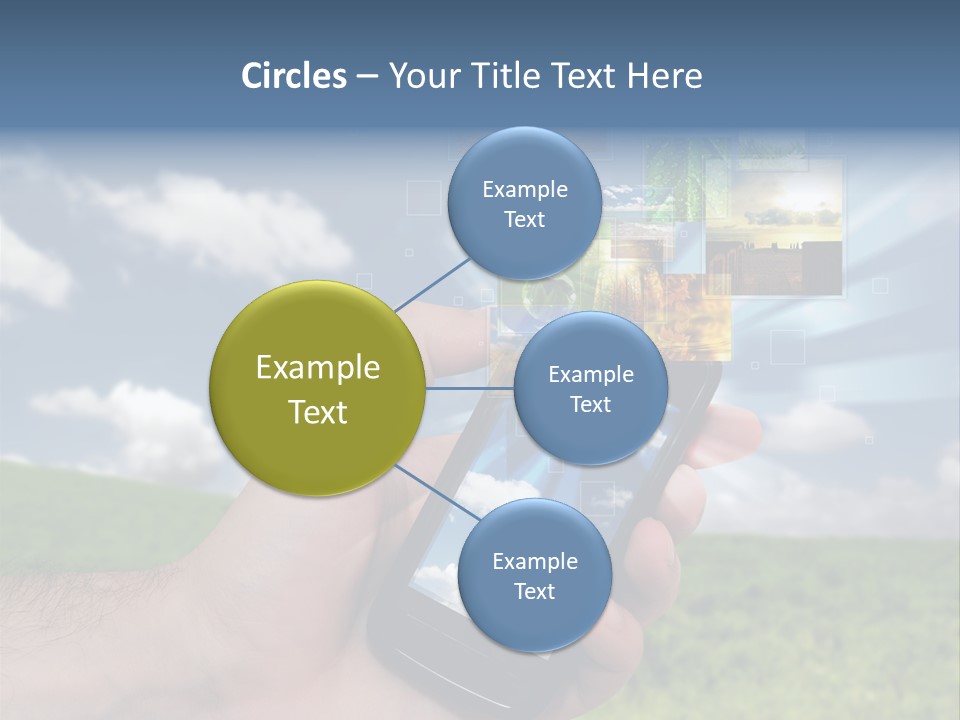 Sky Wireless Screen PowerPoint Template
