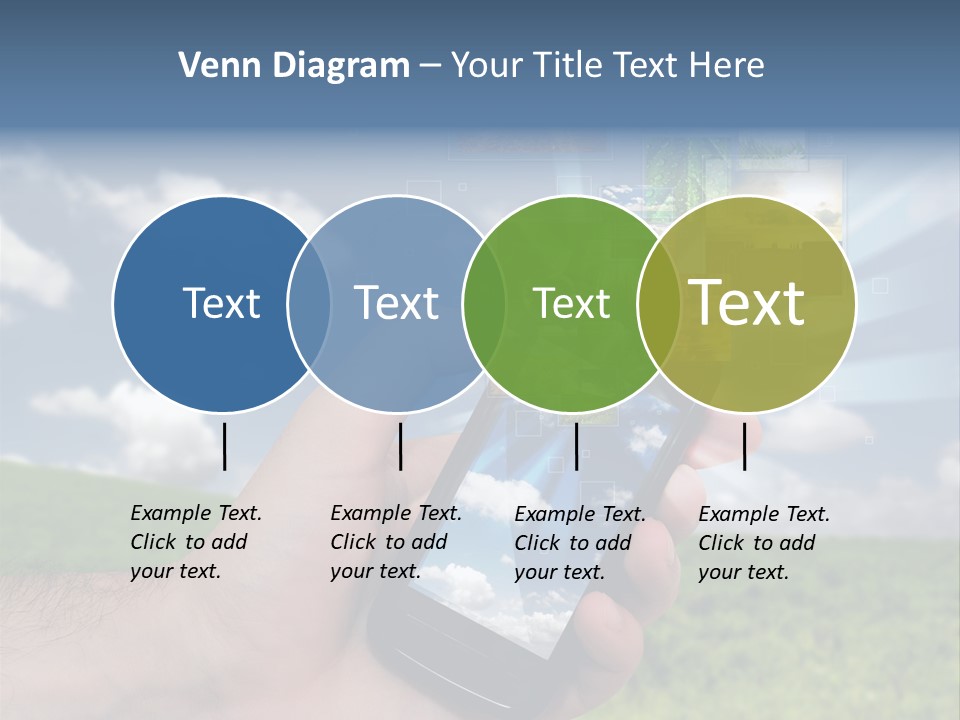 Sky Wireless Screen PowerPoint Template