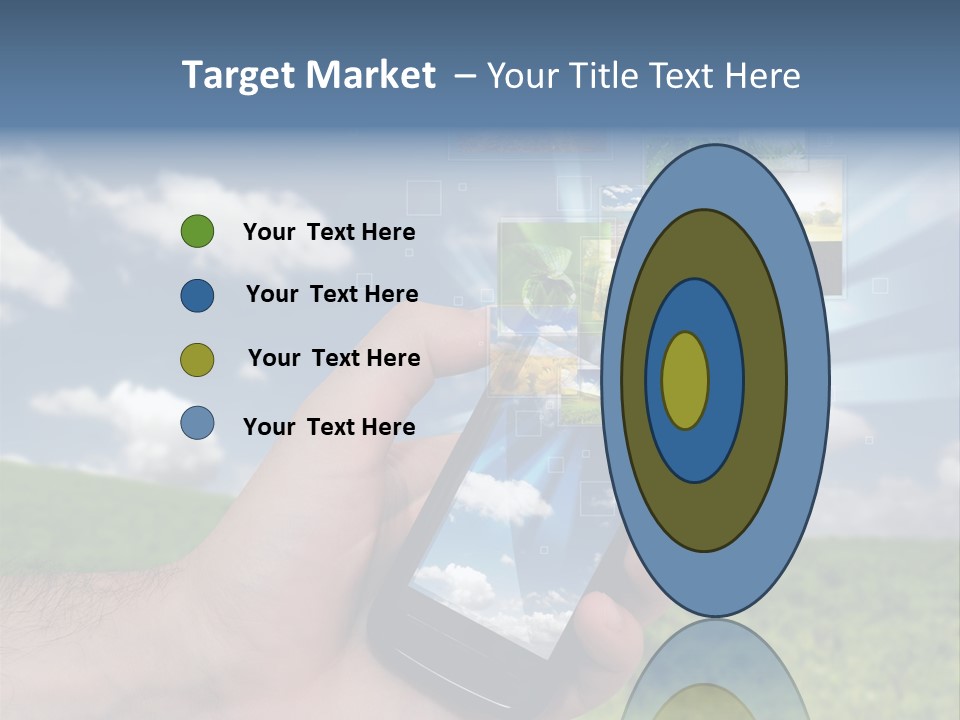 Sky Wireless Screen PowerPoint Template