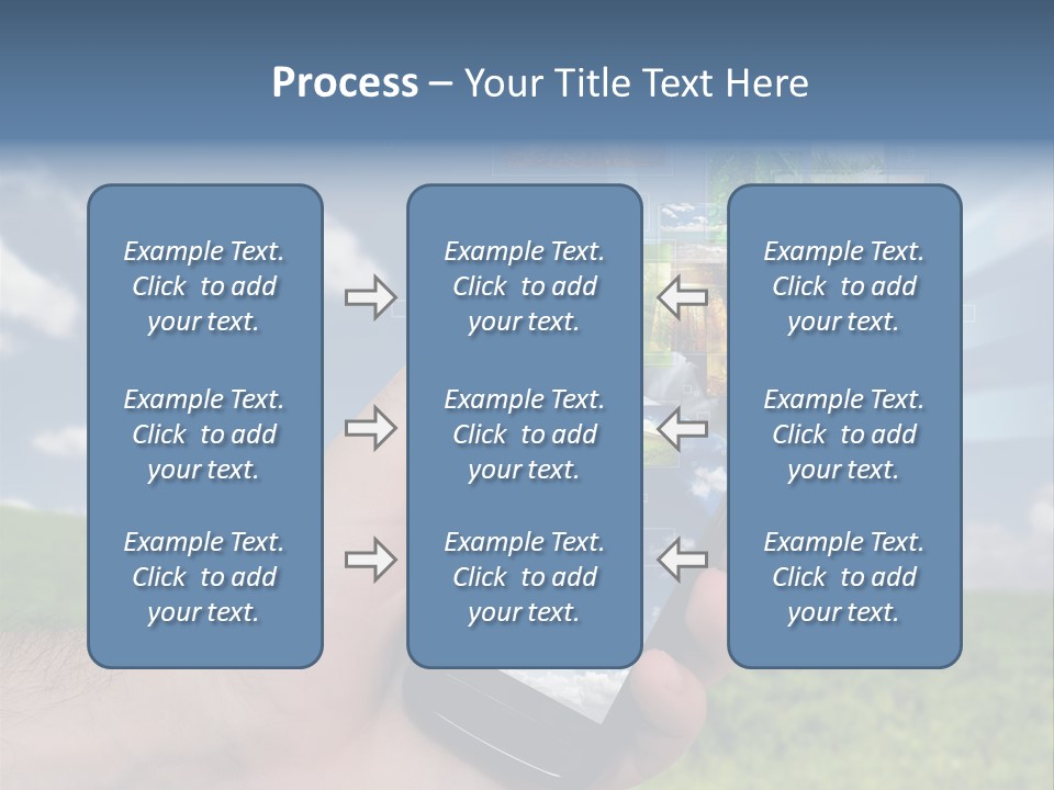 Sky Wireless Screen PowerPoint Template