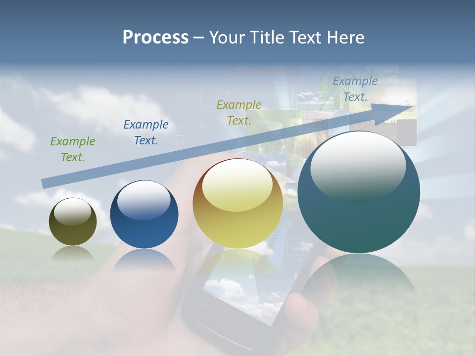 Sky Wireless Screen PowerPoint Template